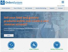 Tablet Screenshot of orderssystem.com